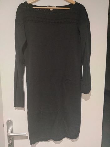 Robe noire courte en maille XL