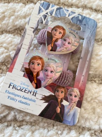 Lot de 2 élastiques cheveux Reine des neiges