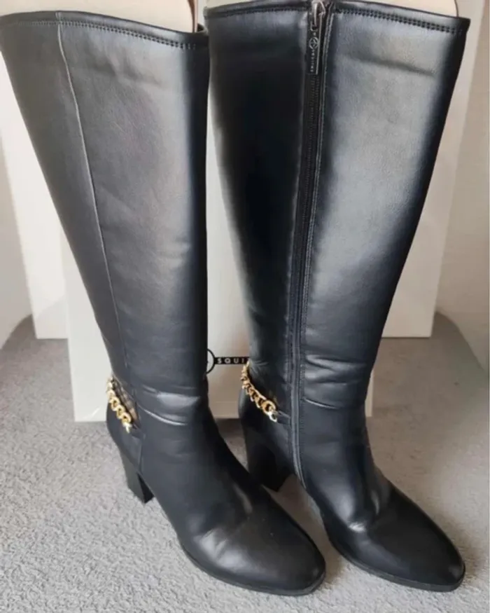 Superbes bottes noires à talon – Mosquitos – Taille 38 – Excellent état