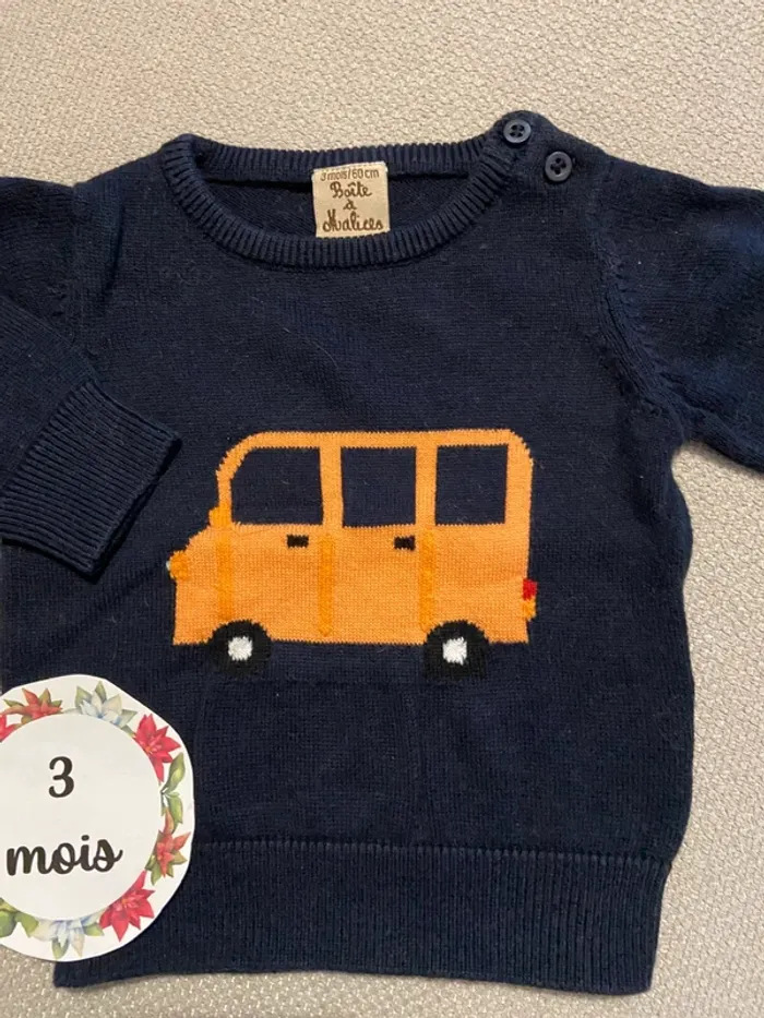 Petit gilet tricot 3 mois - photo numéro 3
