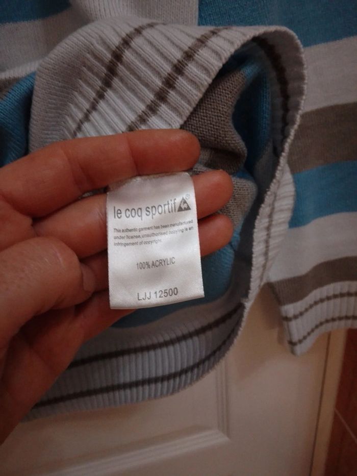 Pull à bandes bleues/grises T.14 ans - Le Coq Sportif - photo numéro 14