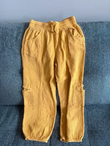 Pantalon fille Zara gaze de coton