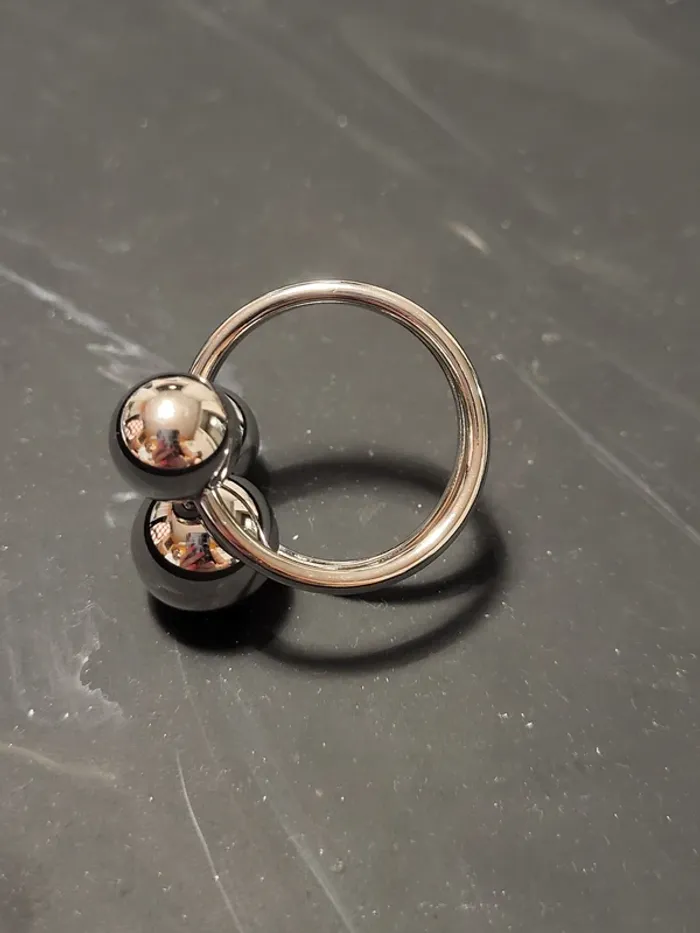 Bague circulaire en acier inoxydable taille 56 - 17,8mm - photo numéro 2