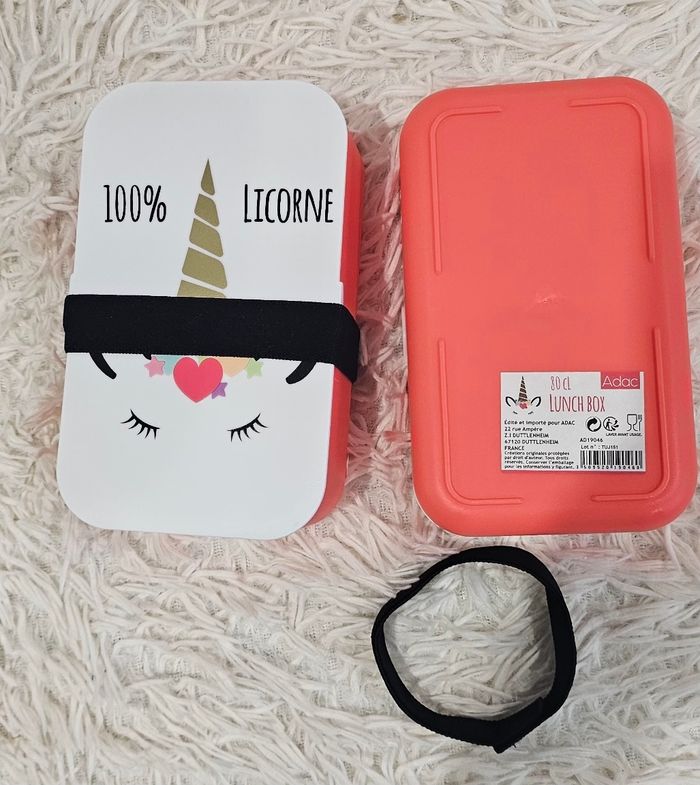 Lot de 2 boîtes à gouter licornes - photo numéro 6