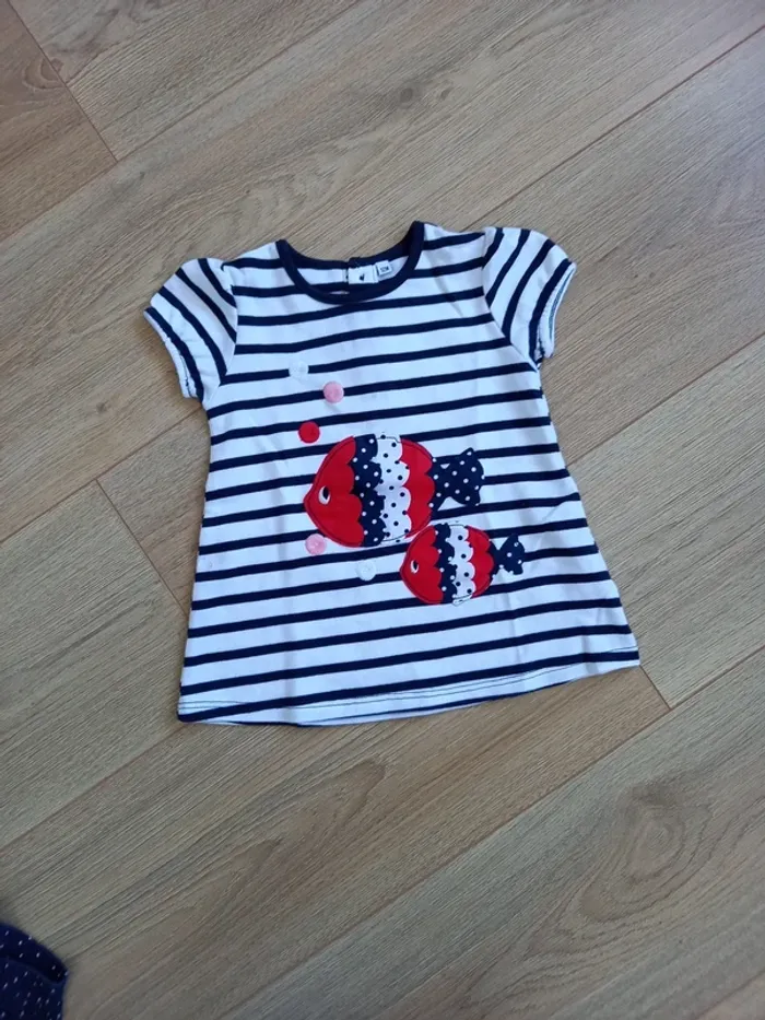 Robe manches courtes avec son leggings - photo numéro 2