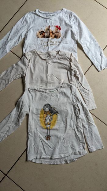 Lot de 3 t-shirt fille 5 ans