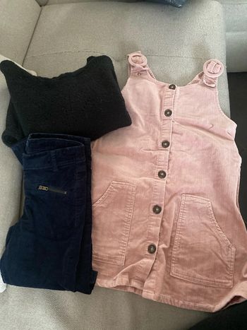 Robe et jean velours + un pull