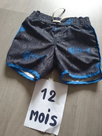 Short de bain 12/18mois