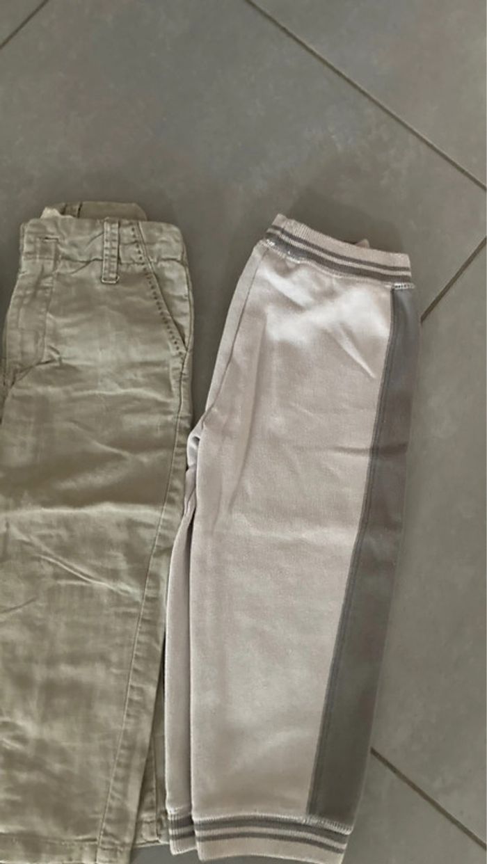 Lot ensemble vêtement pantalon jean cargo 3 ans garcon - photo numéro 4