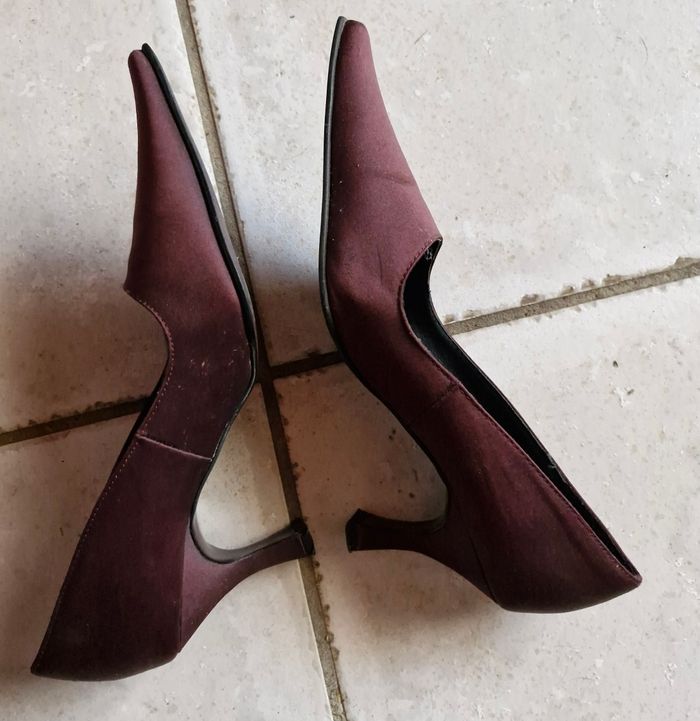 ESCARPINS BORDEAUX - photo numéro 2