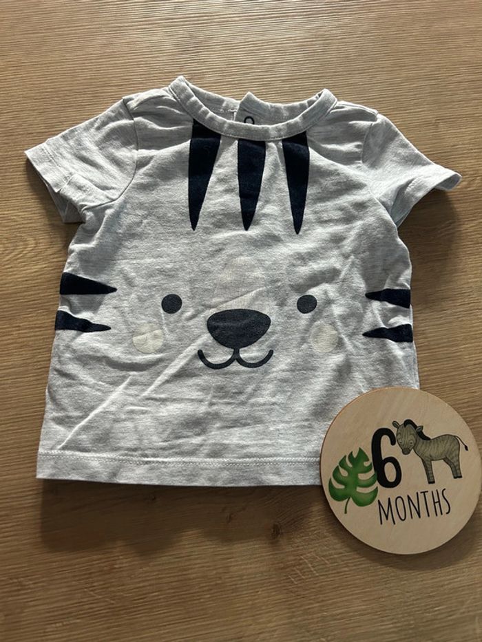 T shirt gris tigre 🐯