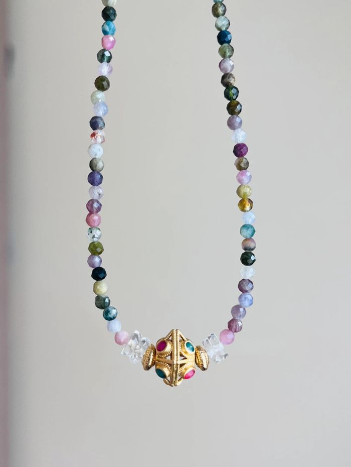 Collier Tourmalines et Talisman Indien - photo numéro 2