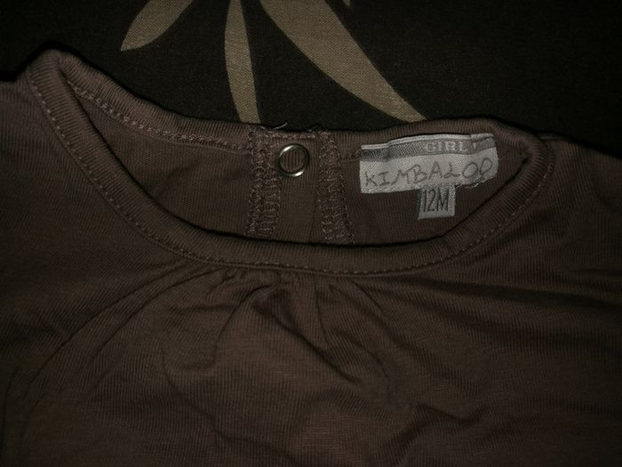 Tee shirt manches longues marron 12 mois - photo numéro 2