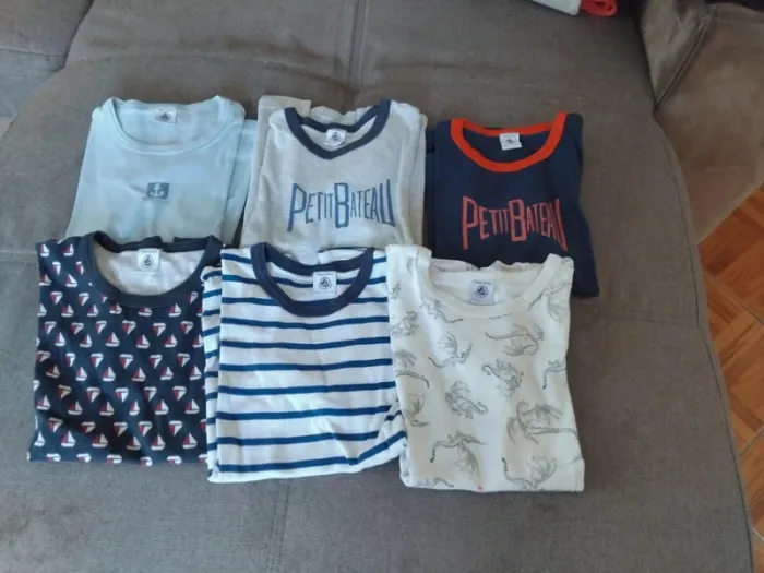 Lot de 6 tricots de peau petit bateau t10ans - photo numéro 3