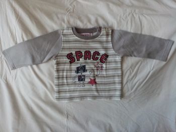 Pulls polaire rayé 24 mois