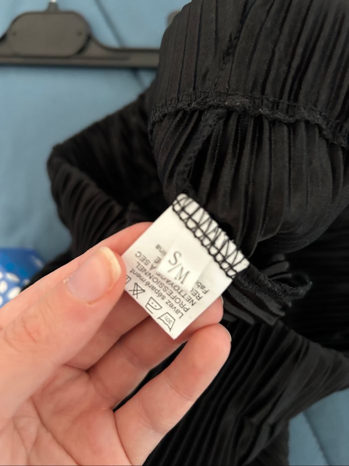 Ensemble noir plissé Chemise et Pantalon Boutique Indépendante Tailles S-M - photo numéro 5