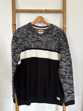 Pull maille noir et blanc C&A taille XL