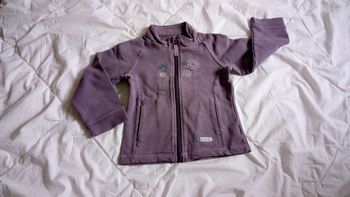 Sweat zippé violet