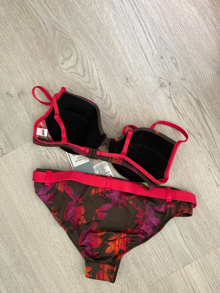 Maillot de bain bikini Adidas slip taille 36 et haut bonnet C Neuf - photo numéro 6