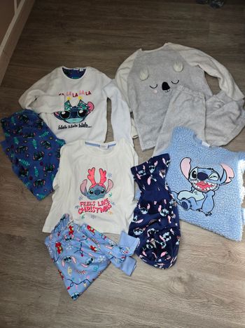 Lot 4 pyjamas Stitch 12 ans
