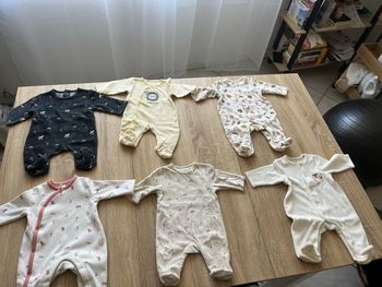 Lot de  6 pyjama bébé fille 1 mois