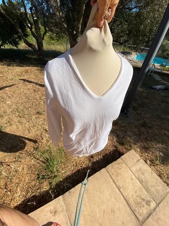 Pull léger blanc  coton zara m