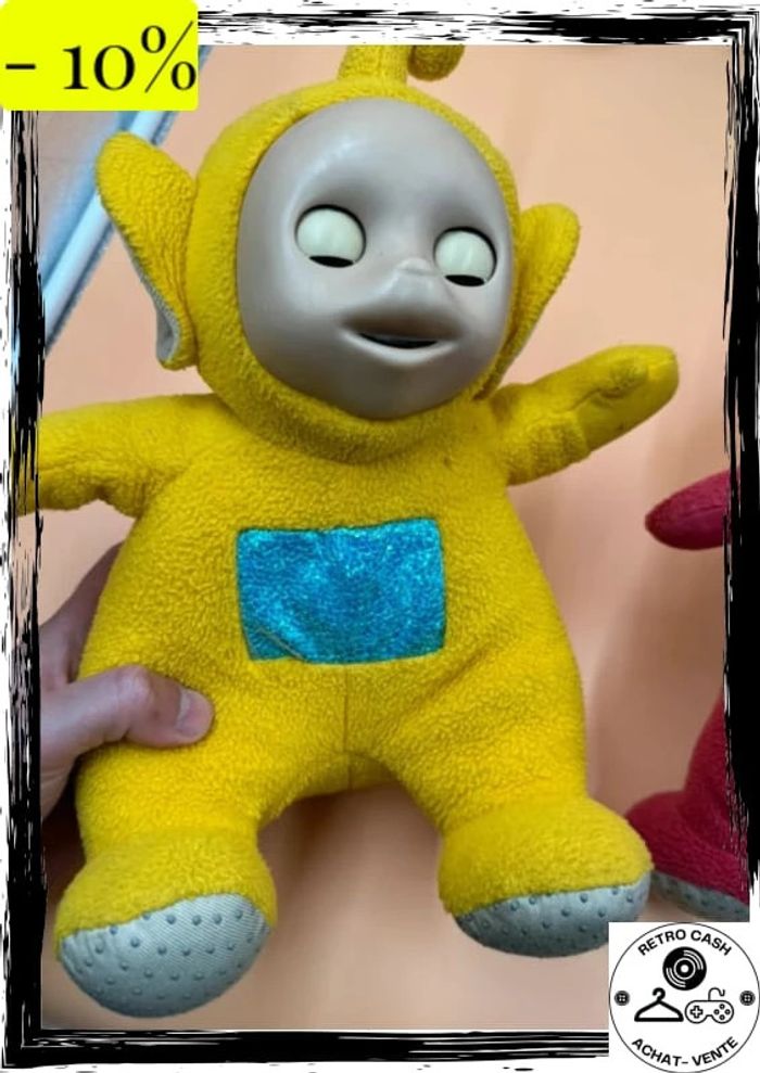 Lot De 4 Grandes Peluches Teletubbies Vintage 1996 modèles rare interactifs - photo numéro 7