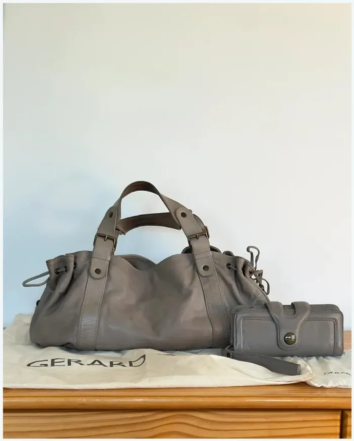 Sac Gérard Darel 24h gris Très bon état - photo numéro 12