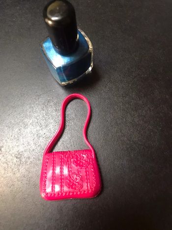 Sac à main plastique rose barbie