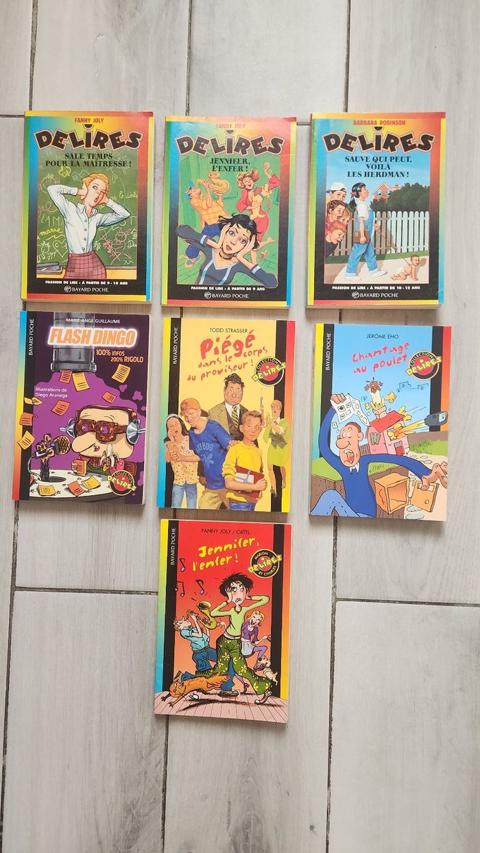 Lot de 7 livres. Collection Bayard poche