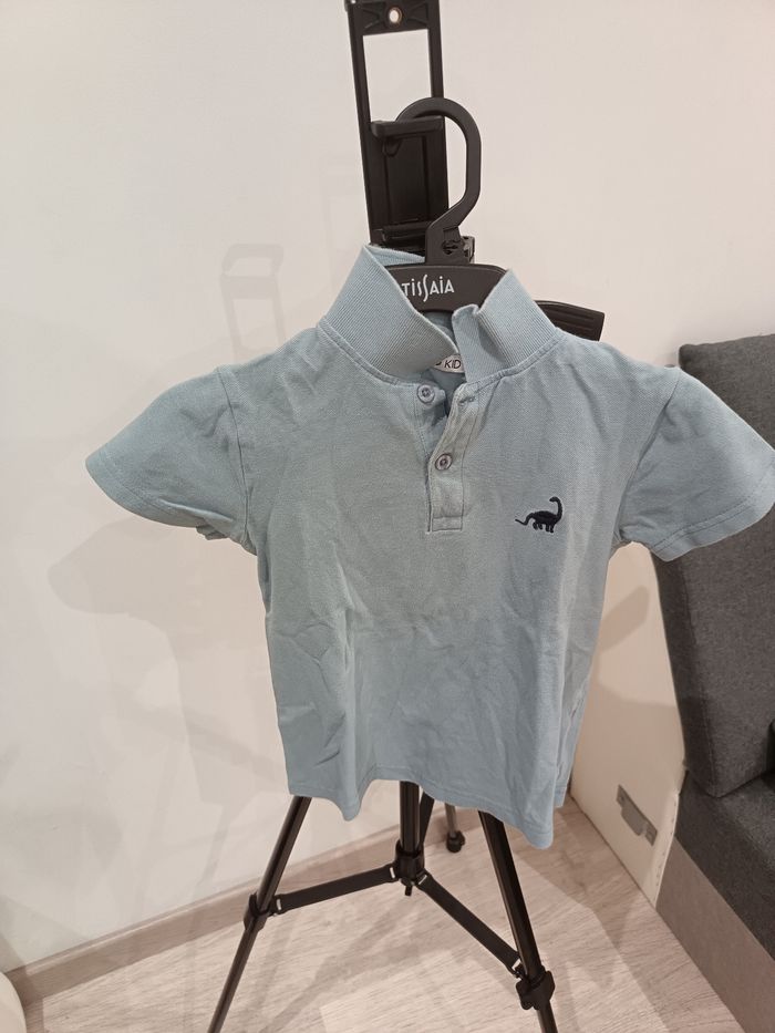 Polo bleu clair 8 ans npo kid