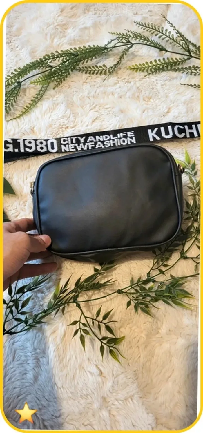 Sac à main noir, bandoulière, neuf jamais utilisé - photo numéro 3