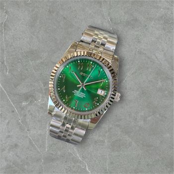 Montre Seiko Mod Arabic Dial Automatique Cadran Vert (brillant)