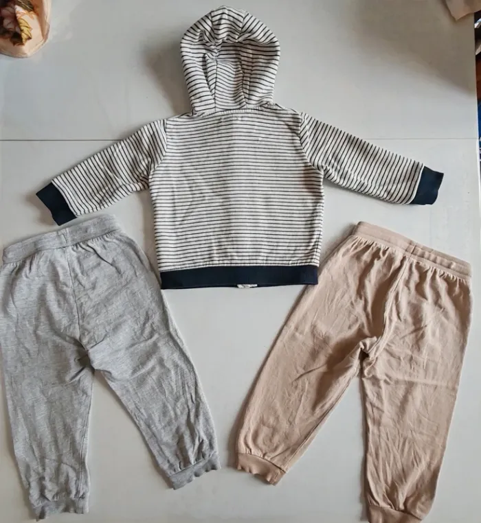 Ensemble veste capuche jogging 24 mois 2 ans - photo numéro 2