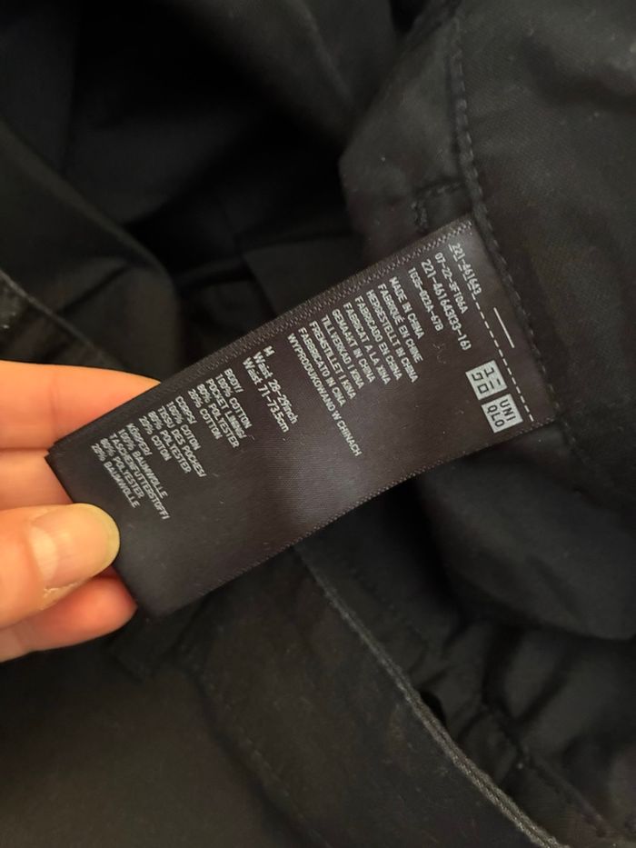 Pantalon cargo noir Uniqlo – Taille M – Très bon état - photo numéro 3