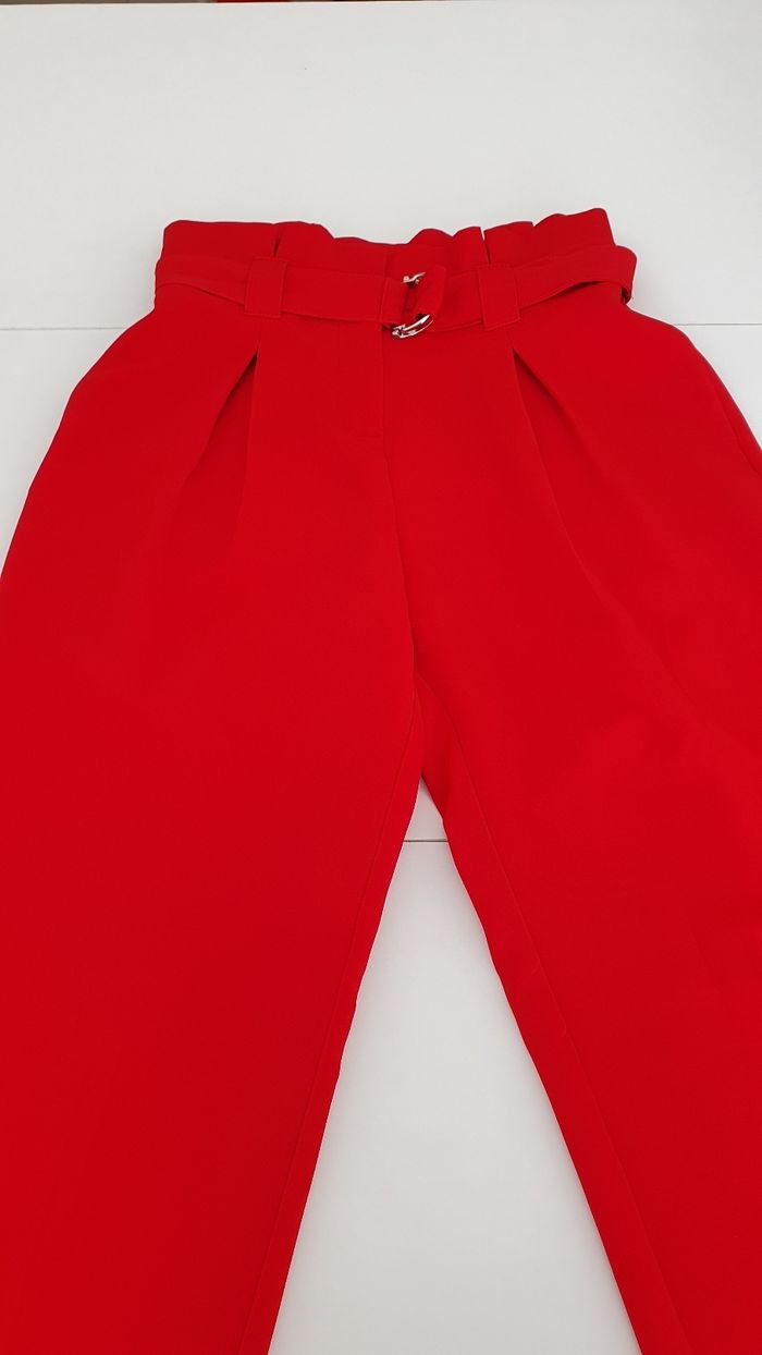 Pantalon rouge Etam en 36 - photo numéro 5