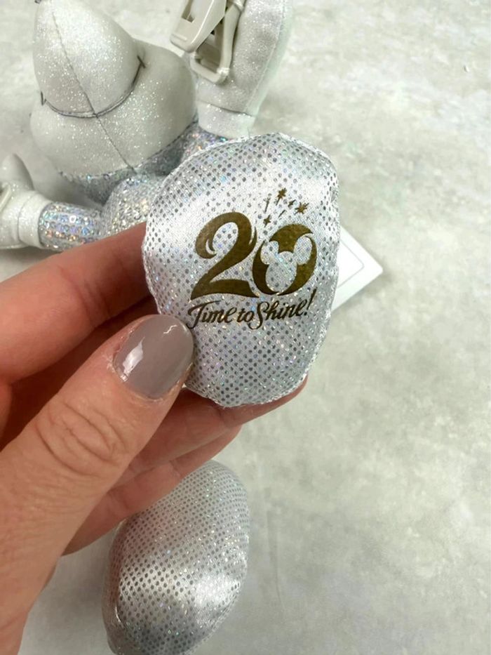 Peluche d’épaule Disney Mickey Sequin argent 20th anniversary Tokyo Disneyland - photo numéro 13