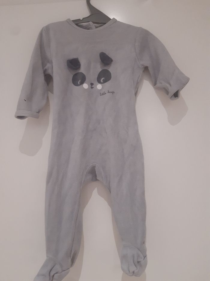 4 pyjamas 9 mois velours - photo numéro 3