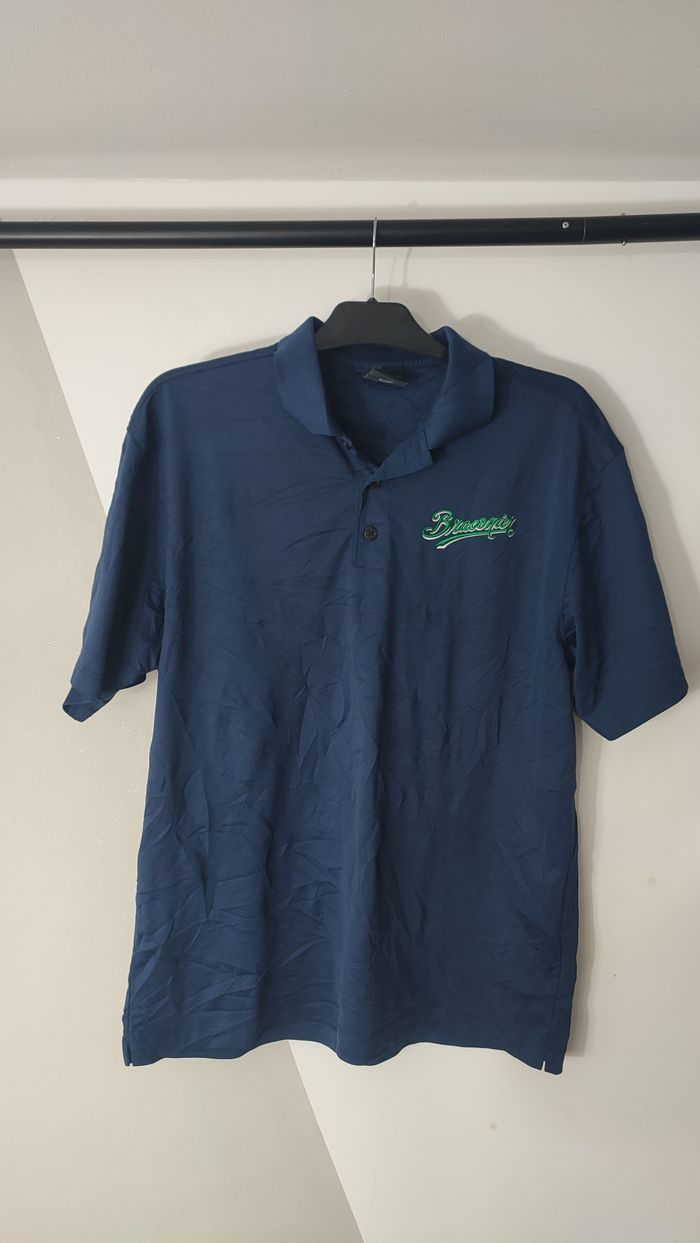 Vêtement vintage de marque Polo bleu Nike Nikegolf Dri-fit L #D84 - photo numéro 9