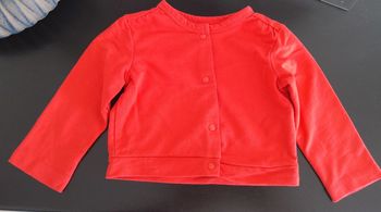 Gilet rouge à pressions Gémo