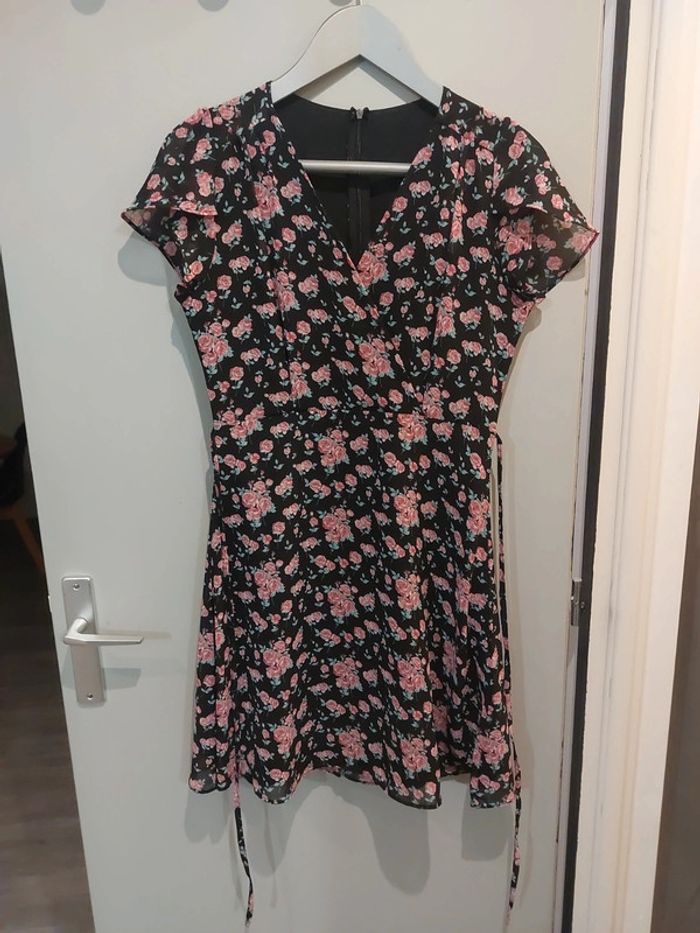 Robe d'été legere cache cœur à fleurs