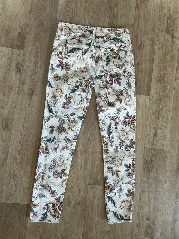 Liu jo Pantalon jeans imprimée femme taille 38 Us 28 - photo numéro 5