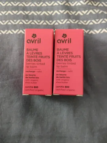 Lot de deux recharges baume à lèvres avril fruits des bois