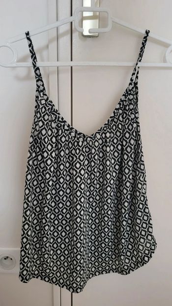 Débardeur noir et blanc