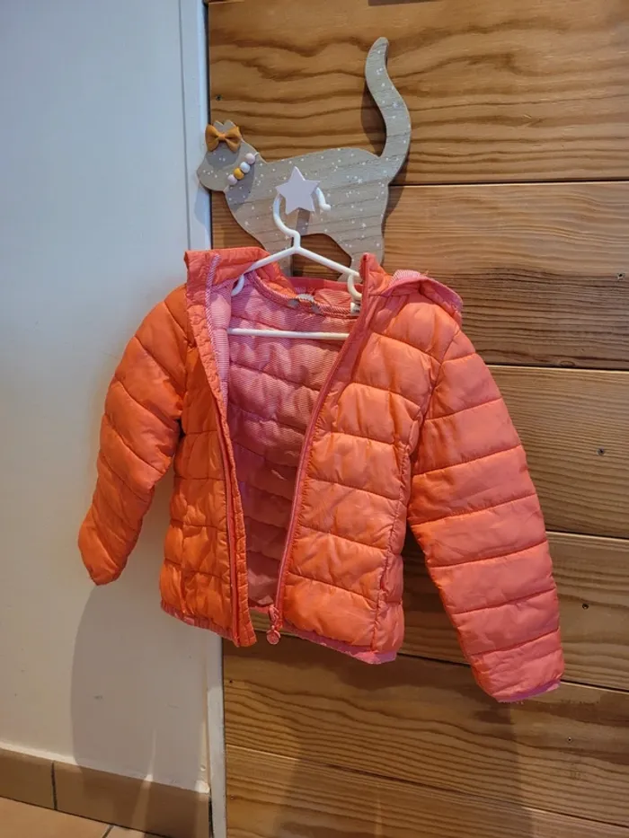 Doudoune corail fille 3 ans - photo numéro 4