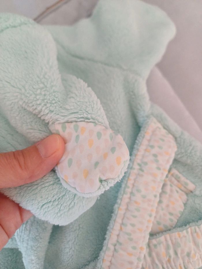 Robe de chambre carré blanc 2ans - photo numéro 6