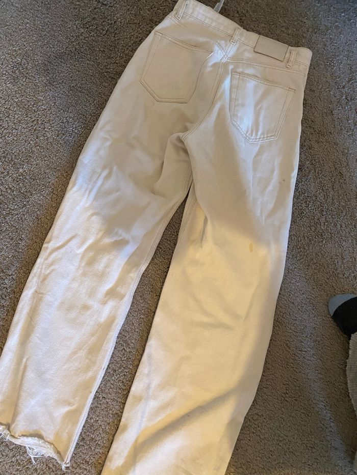 Jean blanc taille haute - photo numéro 4