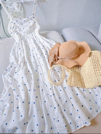 Robe brodée zara 