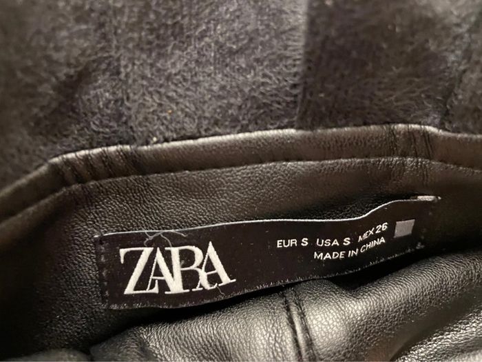 jupe simili cuir zara neuve - photo numéro 4