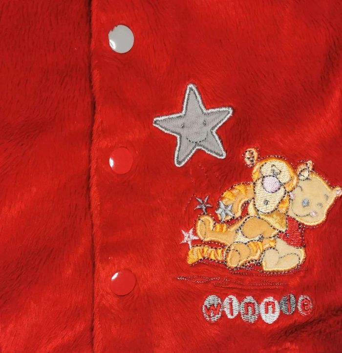 Ensemble Disney  👣 mixte  veste à  capuche rouge et pantalon chaud blanc,  1 mois/54cm - photo numéro 11